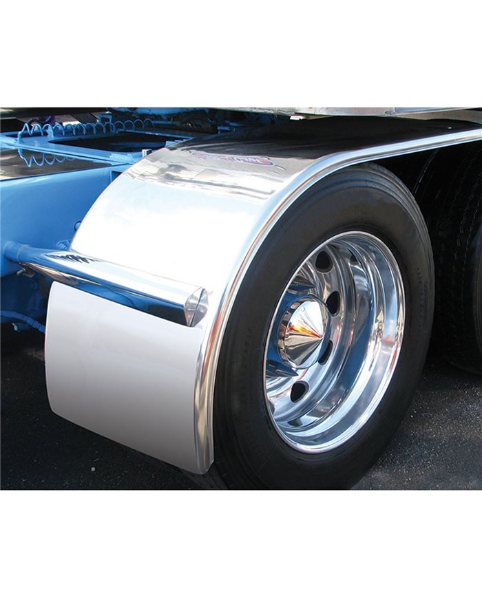 66" Smooth Half Fender w/ Rolled Edge & Flange (25"-41") - 16 Ga. 66" Smooth Half Fender w/ Rolled Edge & Flange (25"-41") - 16 Ga.
