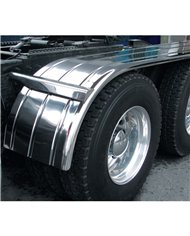 125" Stainless Steel Ribbed Half Fender with Rolled Edge (27"-98") - 16 Ga. 125" Stainless Steel Ribbed Half Fender with Rolled Edge (27"-98") - 16 Ga.