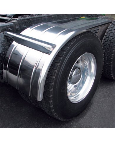 60" Fully Ribbed Half Fender with Rolled Edge (25"-35") - 16 Ga. 60" Fully Ribbed Half Fender with Rolled Edge (25"-35") - 16 Ga.