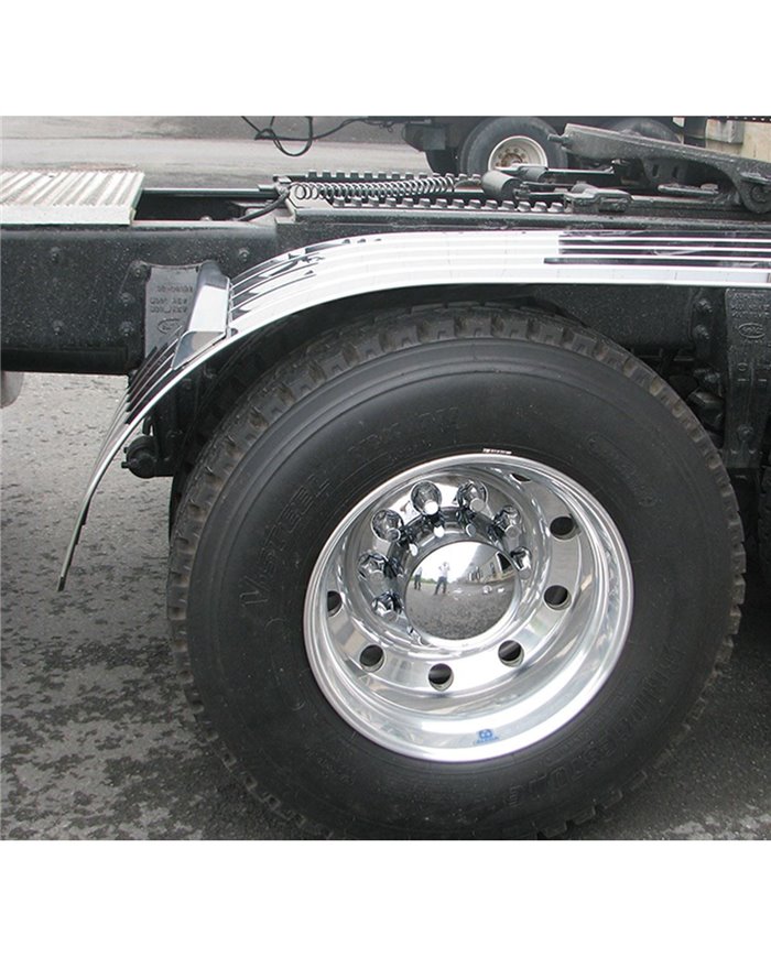 60" Fully Ribbed Half Fender with Beaded Edge (25"-35") - 16 Ga. 60" Fully Ribbed Half Fender with Beaded Edge (25"-35") - 16 Ga.