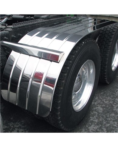 66" Ribbed Half Fender w/ Beaded Edge (31"-35") - 16 Ga. 66" Ribbed Half Fender w/ Beaded Edge (31"-35") - 16 Ga.