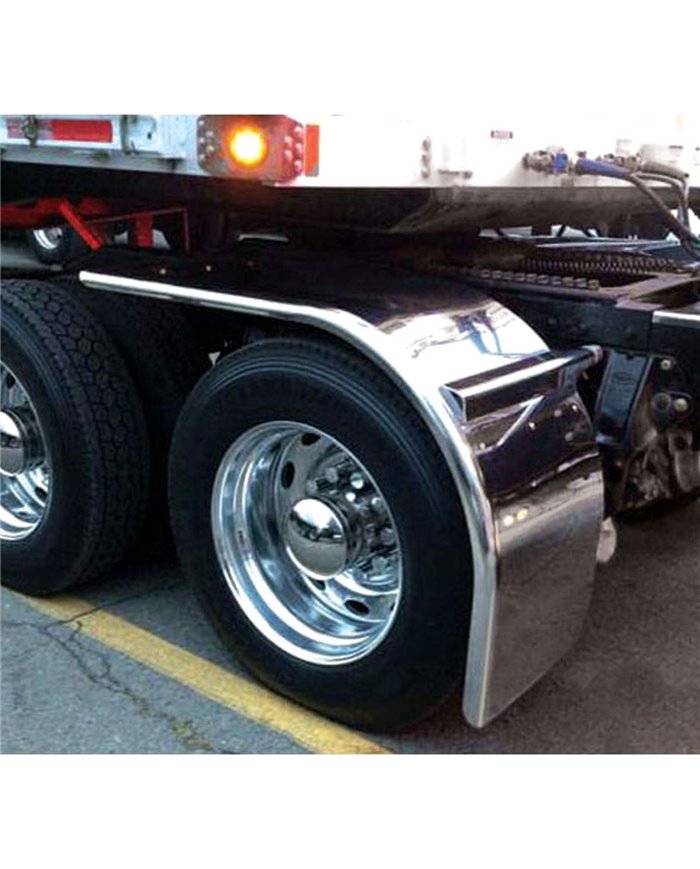 80" Fully Smooth "Low Rider" Half Tandem Fender with Rolled Edge - 14 Ga. 80" Fully Smooth "Low Rider" Half Tandem Fender with Rolled Edge - 14 Ga.