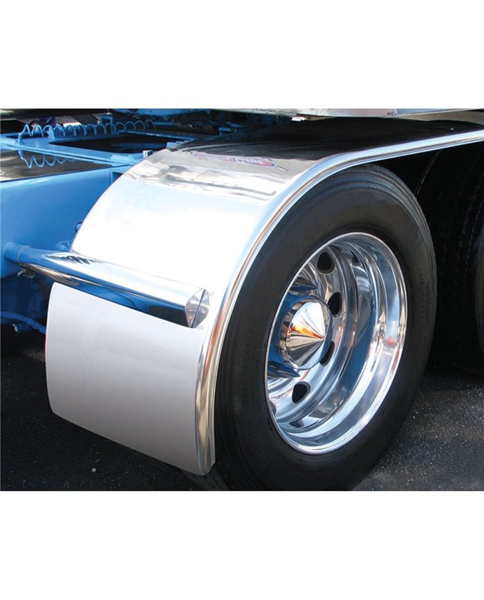 66" Smooth Half Fender with Rolled Edge (35"-31") - 14 Ga.