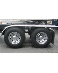 144" Stainless Steel Ribbed Half Fender with Rolled Edge (27"-117") - 16 Ga. 144" Stainless Steel Ribbed Half Fender with Rolled Edge (27"-117") - 16 Ga.