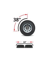 38" 1/4 Fender Post Mount Kit w/ Triangle Mounts - 14 Ga. 38" 1/4 Fender Post Mount Kit w/ Triangle Mounts - 14 Ga.
