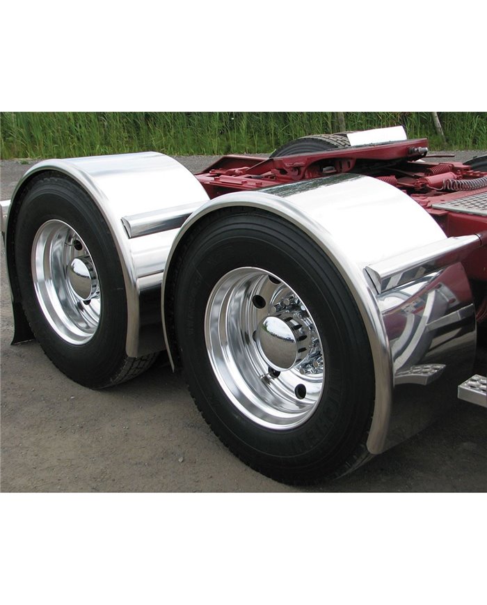 95" Smooth Super Long Single Axle Fender - 14 Ga.