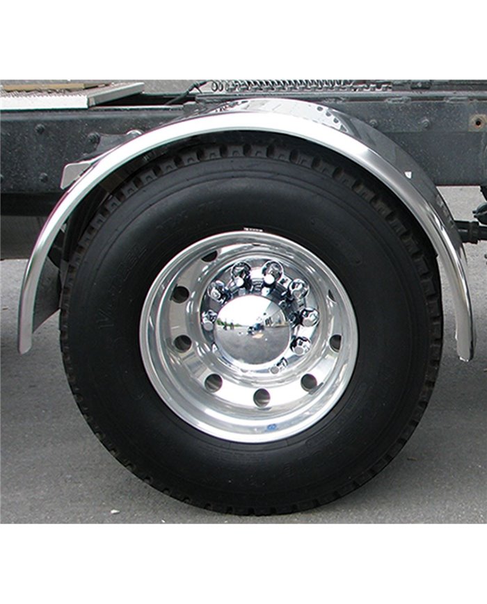 80" Smooth Single Axle Fender w/ Rolled Edge - 14 Ga.
