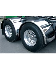 80" Fully Smooth Single Axle Fender with Rolled Edge - 16 Ga.