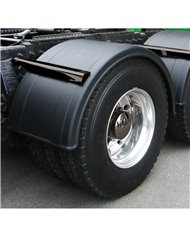 76" Black Poly Single Axle Fender