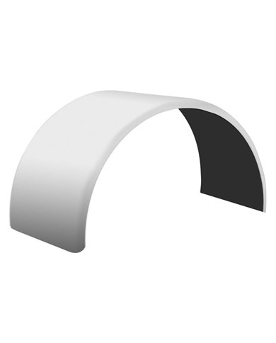 80" Smooth Single Axle Fender w/ Rolled Edge - 14 Ga. - 45.5" 80" Smooth Single Axle Fender w/ Rolled Edge - 14 Ga. - 45.5"