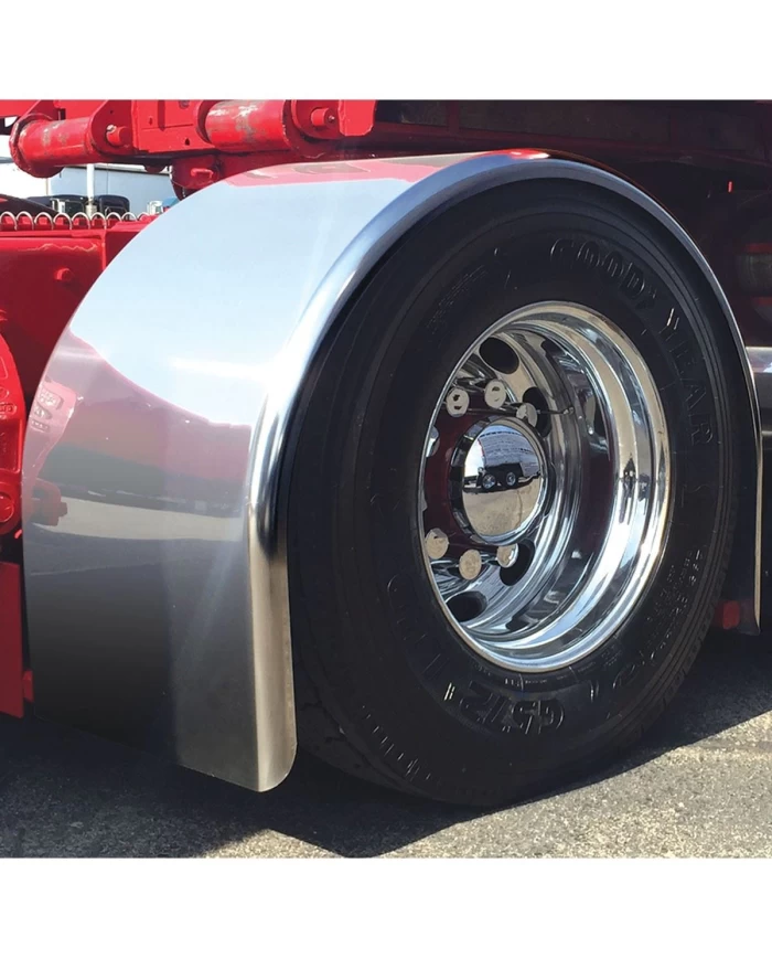 95" Fully Smooth Super Long Single Axle Fender - 14 Ga.