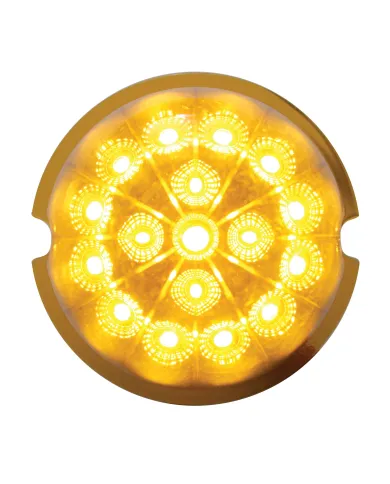 UP39320-17 LED Dual Function Reflector Cab Light - Amber LED/Amber Lens