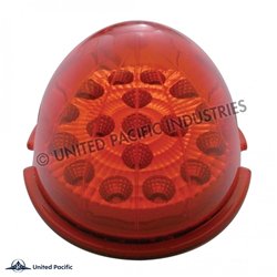 UP39321-17 LED Dual Function Reflector Cab Light - Red LED/Red Lens