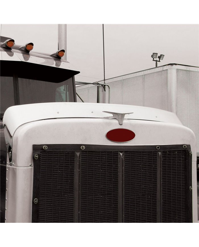 Hoodshield Bug Deflector for Peterbilt 379 Short Hood and Peterbilt 378 Regular Hood Hoodshield Bug Deflector for Peterbilt 379 Short Hood and Peterbilt 378 Regular Hood