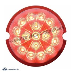 UP39321-17 LED Dual Function Reflector Cab Light - Red LED/Red Lens