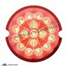 UP39321-17 LED Dual Function Reflector Cab Light - Red LED/Red Lens