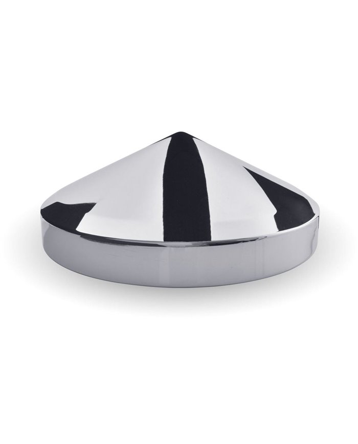 Chrome Metal Rear Pointed Hubcap with 8 1/2 Diameter & 3/4" Studs" Chrome Metal Rear Pointed Hubcap with 8 1/2 Diameter & 3/4" Studs"