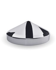 Chrome Metal Rear Pointed Hubcap with 8 1/2 Diameter & 3/4" Studs" Chrome Metal Rear Pointed Hubcap with 8 1/2 Diameter & 3/4" Studs"