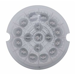 UP39323-17 LED Dual Function Reflector Cab Light - Red LED/Clear Lens