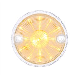 UP39330-15 LED 3" Series 2 Light Only For Double Face Light Housing- Amber LED/Clear Lens