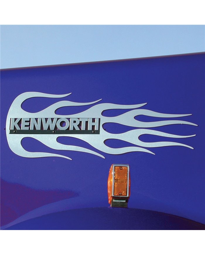 Kenworth Hood Emblem Accent - Flame