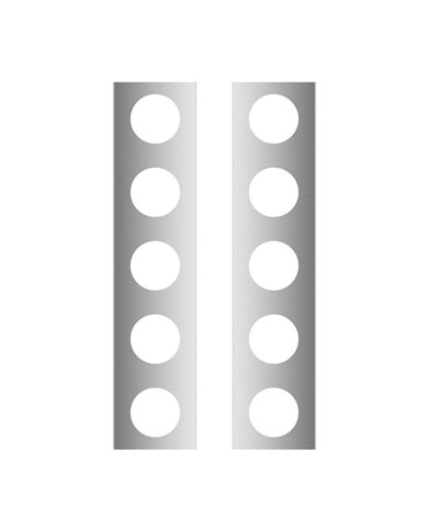 Kenworth T800 15" Donald. Split Fender Front Air Cleaner Light Bar w/10 x 2" Light Holes-17" Long" Kenworth T800 15" Donald. Split Fender Front Air Cleaner Light Bar w/10 x 2" Light Holes-17" Long"