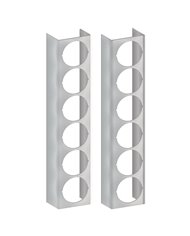 Kenworth W900 15" Premium Flangeless Can Front Air Cleaner Light Bar with 12 x 2" Light Holes (2010+)