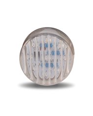 2 1/2" Round Clear Ribbed Amber LED (13 Diodes)" 2 1/2" Round Clear Ribbed Amber LED (13 Diodes)"