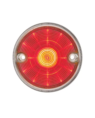UP39331B-15 LED 3" Series 2 Light For Double Face Light Housing - Red LED/Clear Lens (Bulk)