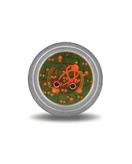 2" Round Clear Ribbed Amber LED (9 Diodes)" 2" Round Clear Ribbed Amber LED (9 Diodes)"