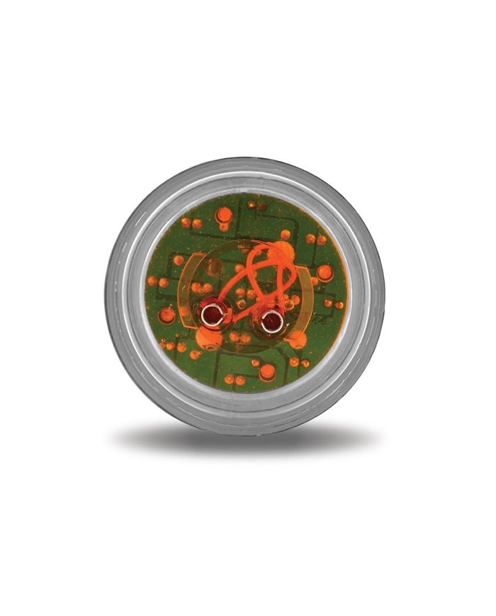 2" Round Clear Ribbed Red LED (9 Diodes) 2" Round Clear Ribbed Red LED (9 Diodes)