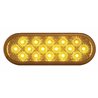 UP39341-16 LED 6" Oval Reflector Turn Signal Light - Amber LED/Amber Lens