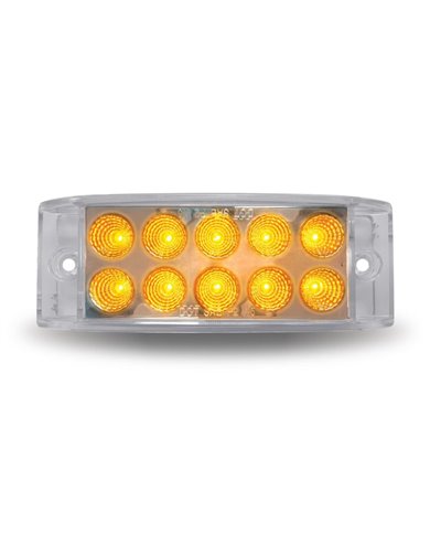 2" X 6" Dual Revolution Trailer LED - Amber/Blue (10 Diodes) 2" X 6" Dual Revolution Trailer LED - Amber/Blue (10 Diodes)