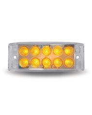 2" X 6" Dual Revolution Trailer LED - Amber/Blue (10 Diodes)