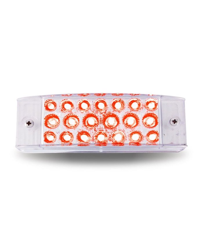 2" X 6" Clear Red Trailer LED (20 Diodes) 2" X 6" Clear Red Trailer LED (20 Diodes)