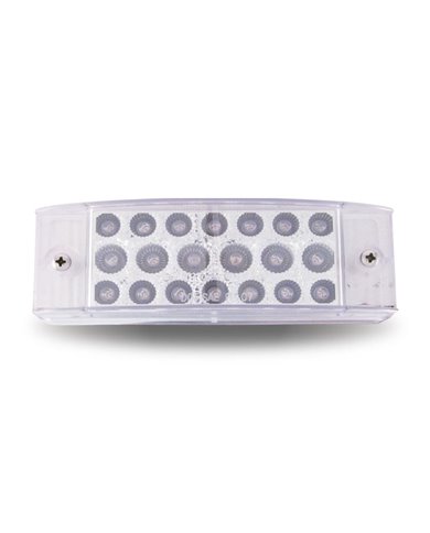 2" X 6" Clear Red Trailer LED (20 Diodes) 2" X 6" Clear Red Trailer LED (20 Diodes)