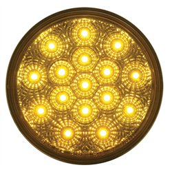 UP39343-16 LED 4" Reflector Turn Signal Light - Amber LED/Amber Lens