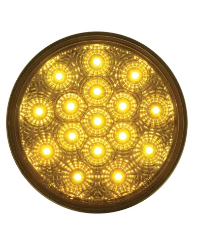 UP39343-16 LED 4" Reflector Turn Signal Light - Amber LED/Amber Lens