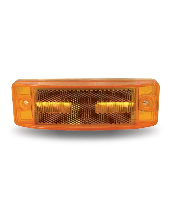 2" X 6" Reflectorized Amber Trailer LED (8 Diodes)" 2" X 6" Reflectorized Amber Trailer LED (8 Diodes)"