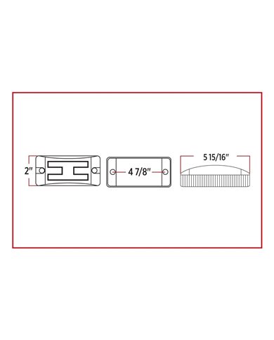 2" X 6" Reflectorized Amber Trailer LED (8 Diodes)" 2" X 6" Reflectorized Amber Trailer LED (8 Diodes)"