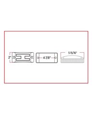 2" X 6" Reflectorized Amber Trailer LED (8 Diodes)" 2" X 6" Reflectorized Amber Trailer LED (8 Diodes)"