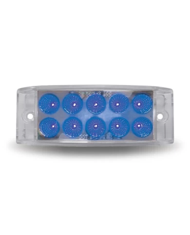 2" X 6" Dual Revolution Trailer LED - Red/Blue (10 Diodes) 2" X 6" Dual Revolution Trailer LED - Red/Blue (10 Diodes)