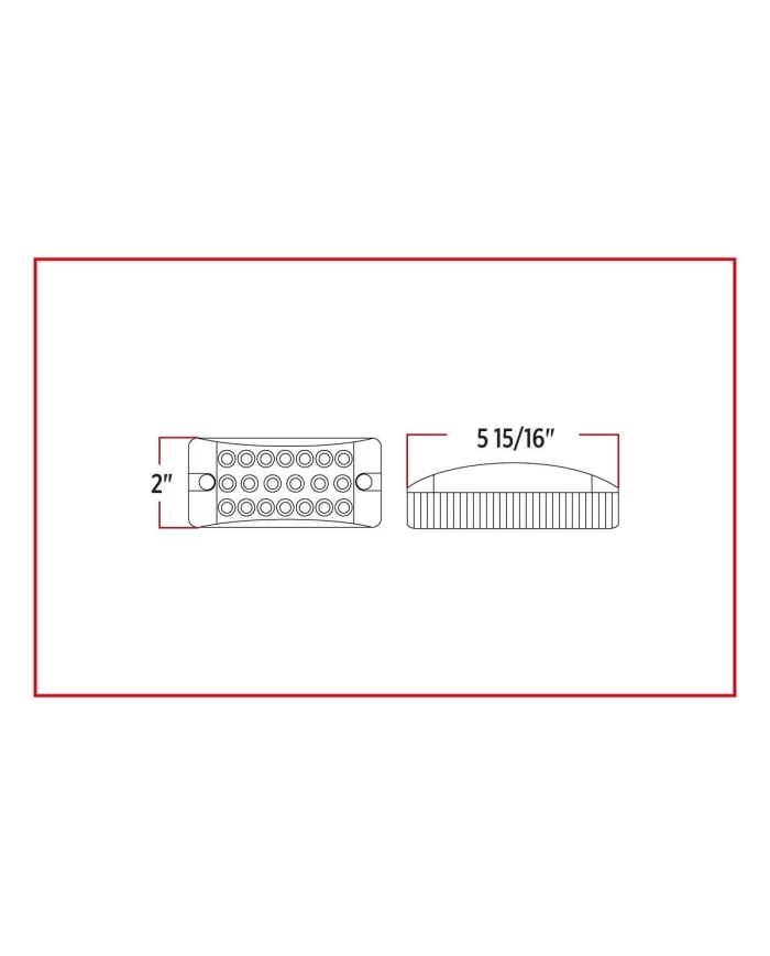 2" X 6" Dual Revolution Trailer LED - Red/Blue (10 Diodes) 2" X 6" Dual Revolution Trailer LED - Red/Blue (10 Diodes)