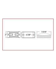 2" X 6" Reflectorized Red Trailer LED (8 Diodes)" 2" X 6" Reflectorized Red Trailer LED (8 Diodes)"