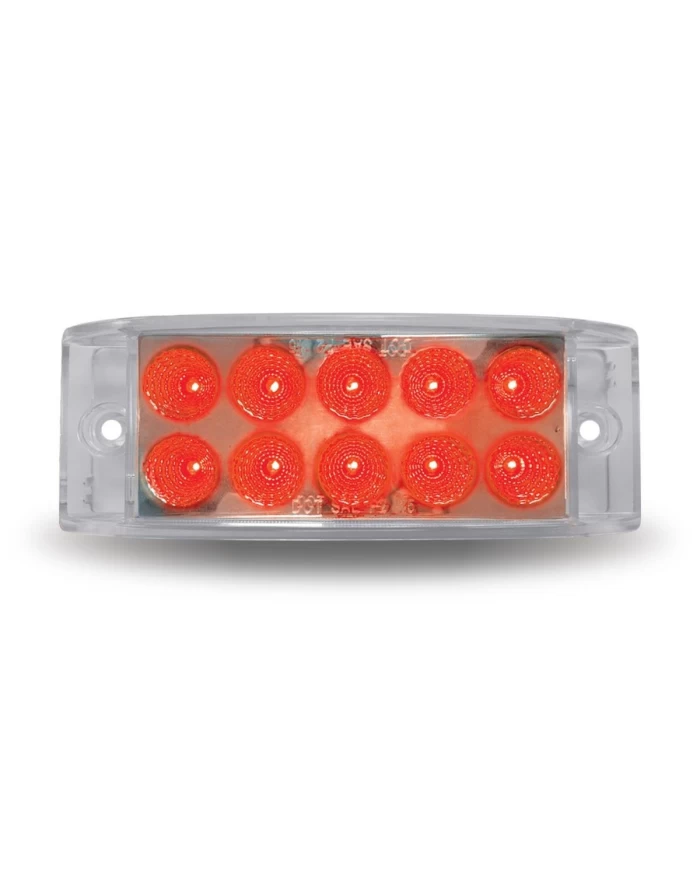 2" X 6" Dual Revolution Trailer LED - Red/White (10 Diodes) 2" X 6" Dual Revolution Trailer LED - Red/White (10 Diodes)