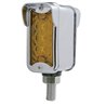 UP39366-3 LED Single Function Double Face Light W/Visor - Vertical Mount - Amber & Red LED/Amber & Red Lens