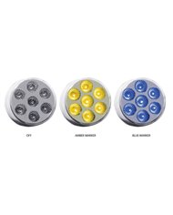 2" Dual Revolution Amber/Blue LED (7 Diodes) 2" Dual Revolution Amber/Blue LED (7 Diodes)