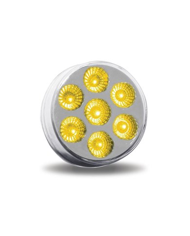 2" Round Clear Amber LED (7 Diodes) 2" Round Clear Amber LED (7 Diodes)