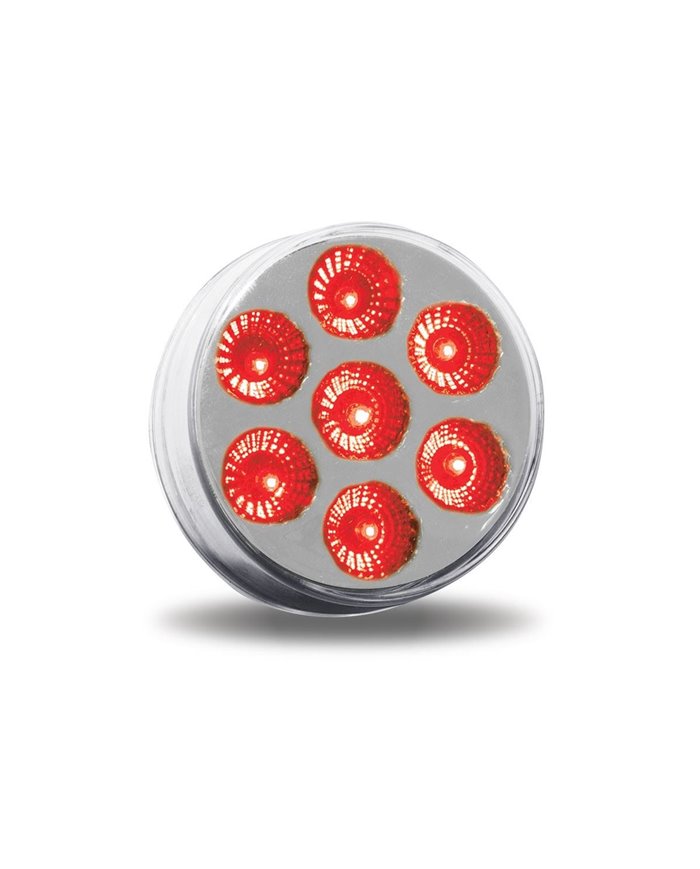 2" Round Clear Red LED (7 Diodes) 2" Round Clear Red LED (7 Diodes)