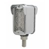 UP39369-3 LED Single Function Double Face Light W/Visor - Vertical Mount - Amber & Red LED/Clear Lens
